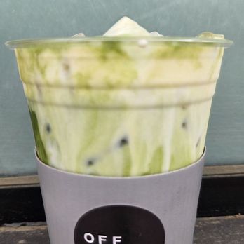 Offset Coffee Roasters - Strawberry Matcha Einspanner ($7.50) with Oatmilk (+75¢) 08-14-2025 - Coffee & Tea Near Me - Torrance, California Offset Coffee Roasters - Strawberry Matcha Einspanner ($7.50) with Oatmilk (+75¢) 08-14-2025 - Coffee & Tea Near Me - Torrance, California