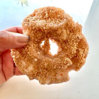 Dippity Donuts - Old fashioned. A variation in that they add icing and crumbling bits of cinnamon, all while maintaining traditional form. - Donuts Near Me - Dana Point, California