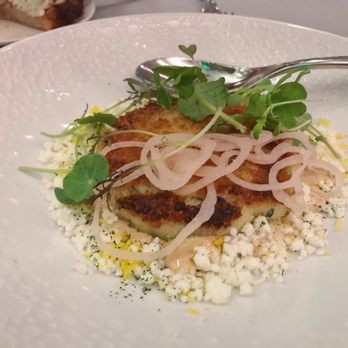 Mirador - Cod cake. - New American Near Me - Dallas, Texas Mirador - Cod cake. - New American Near Me - Dallas, Texas