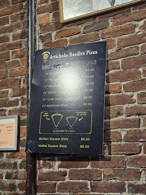 Menu photo 2 Artichoke Basille's Pizza Brooklyn, NY Menu photo 2 Artichoke Basille's Pizza Brooklyn, NY