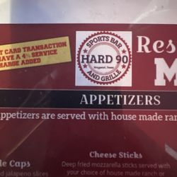Hard 90 Sports Bar & Grille - Logo