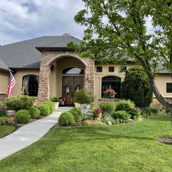 Spray 'n Coat Painting - Just finished a complete exterior on this beautiful home in Eagle, and now we are onto custom painting all their cabinets. #exteriorpainting