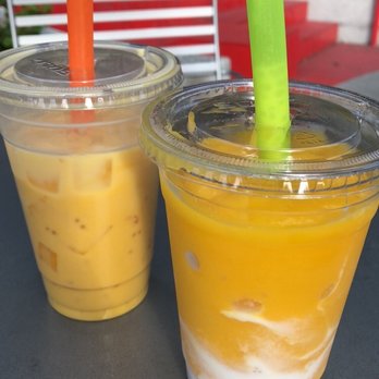 A+ Hong Kong Kitchen - E1. Mango Sago Pomelo F15. Mango Smoothie with Coconut Milk and Sago - Cantonese Near Me - Seattle, Washington