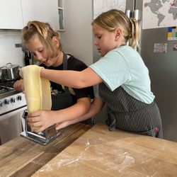 Venice Cooking Class - Kids LOVED making pasta - Oct 2024