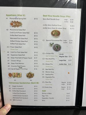 Menu photo 2 Phonomenal Vietnamese Cafe Victoria, BC Menu photo 2 Phonomenal Vietnamese Cafe Victoria, BC