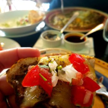 El Nicho - Molletes topped with pico - Mexican Near Me - Puerto Morelos, ROO