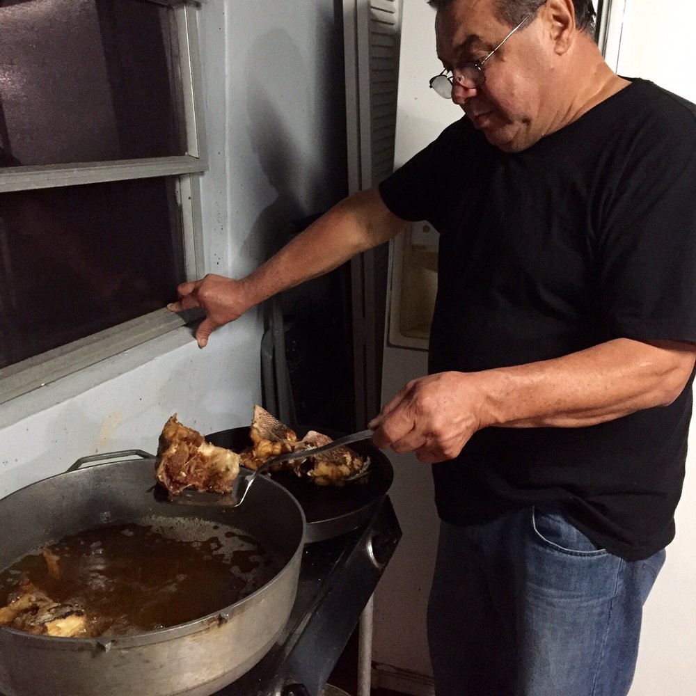 Bone Island Fish Market - My Dad the CHEF! He loves to fry fish - Seafood Markets Near Me - Cutler Bay, Florida
