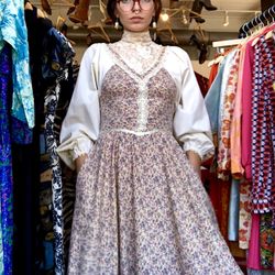 Posies for Lulu Vintage - 1970s Gunne Sax dress