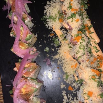 Rock-n-Sake Bar & Sushi - Purple ninja and red dragon rolls - Sushi Bars Near Me - Baton Rouge, Louisiana