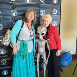 Kim Trotman, CHT - The iNternational UFO Congress with Fellow Hypnotherapist Barbara Lamb