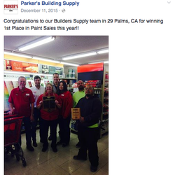 Builder's Supply - They've only been open a year, and have already set company records in paint sales!