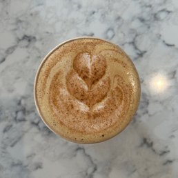 cappuccino with honey and cinnamon