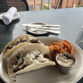Lewis and Clark's - Fish Tacos with Cajun rice - American Near Me - St Charles, Missouri Lewis and Clark's - Fish Tacos with Cajun rice - American Near Me - St Charles, Missouri