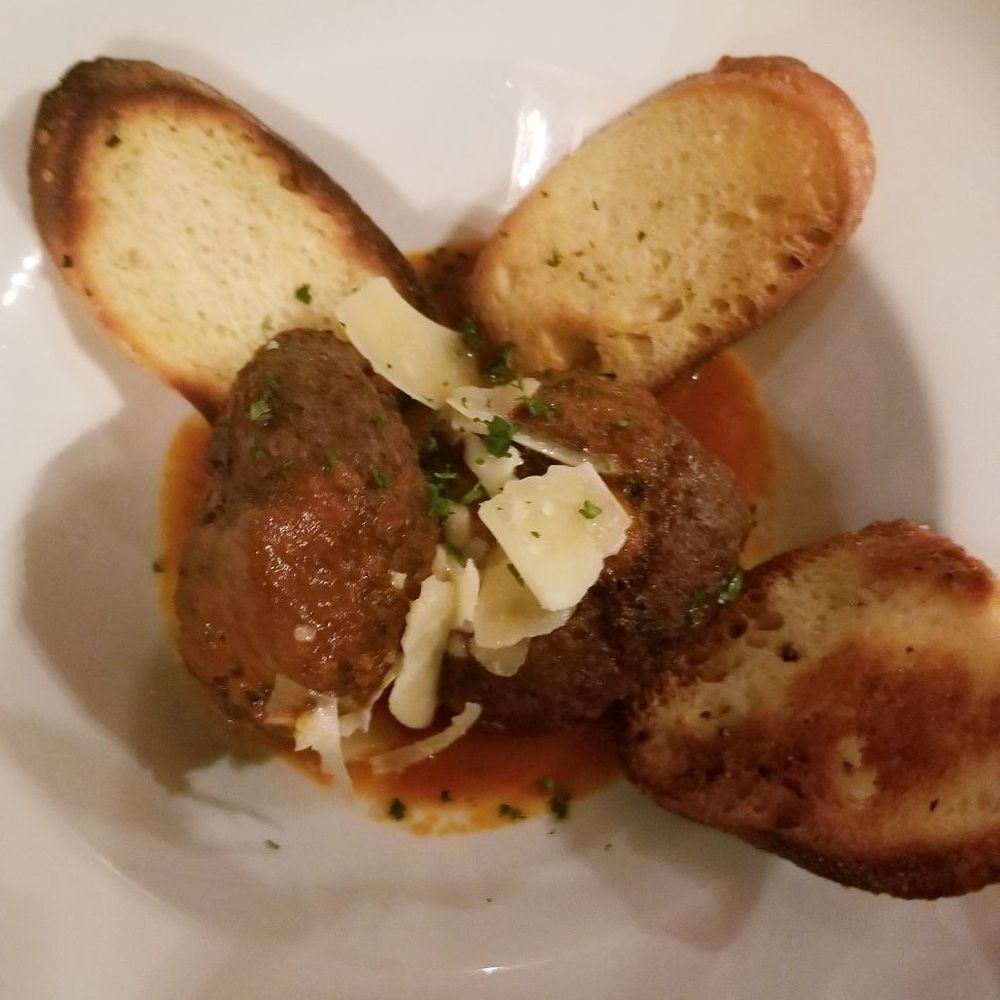 Rustica Lounge Bar & Restaurant - Italian meatball ($13.95) - We did not enjoy this dish, too dry. - Italian Near Me - Cliffside Park, New Jersey Rustica Lounge Bar & Restaurant - Italian meatball ($13.95) - We did not enjoy this dish, too dry. - Italian Near Me - Cliffside Park, New Jersey