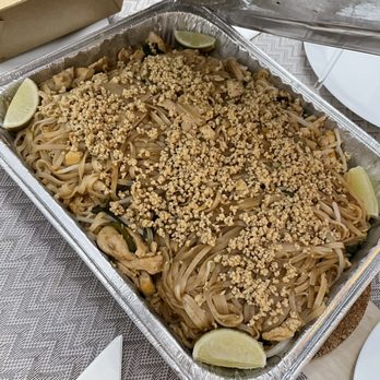 EAT BKK Thai Kitchen & Bar - Chicken Pad Thai for 2-3 portions, but it was much larger! - Thai Near Me - Toronto, Ontario EAT BKK Thai Kitchen & Bar - Chicken Pad Thai for 2-3 portions, but it was much larger! - Thai Near Me - Toronto, Ontario