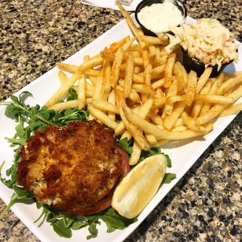 Silver Diner - Bread-less crab cake sandwich. - Diners Near Me - Baltimore, Maryland Silver Diner - Bread-less crab cake sandwich. - Diners Near Me - Baltimore, Maryland