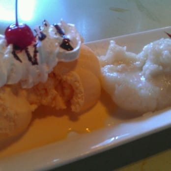 Thai Grata - Sweet Sticky Rice with Mango Ice Cream (because they ran out of mangos) - Thai Near Me - San Jose, California Thai Grata - Sweet Sticky Rice with Mango Ice Cream (because they ran out of mangos) - Thai Near Me - San Jose, California