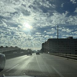 The New Jersey Turnpike - Beautiful cloud formations