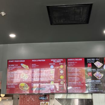 The Kebab Shop - Menu board - Mediterranean Near Me - Miramar, Florida