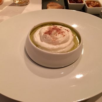 Sazon - Cream of poblano soup with lump crab!  Amazing!! - Mexican Near Me - Santa Fe, New Mexico
