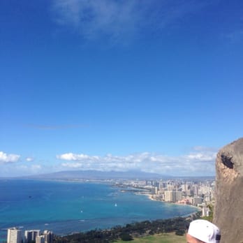 Diamond Head State Monument - Near the top a view of Honolulu - Parks Near Me - Honolulu, Hawaii