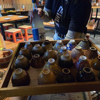 Mecha Noodle Bar - You get to choose your sake cup - Ramen Near Me - Denver, Colorado