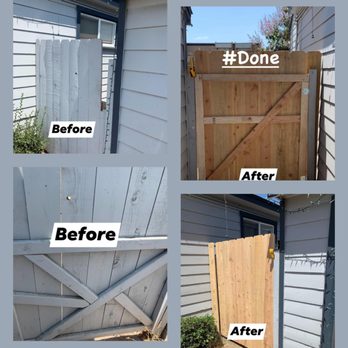 Let Em Hang Professional wall Mounting - Before and after gate revamp! - TV Mounting Near Me - El Cajon, California Let Em Hang Professional wall Mounting - Before and after gate revamp! - TV Mounting Near Me - El Cajon, California
