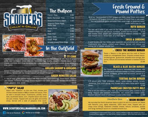 Menu photo 1 Scooter's Chillin'-N-Grillin' Twin Falls, ID Menu photo 1 Scooter's Chillin'-N-Grillin' Twin Falls, ID