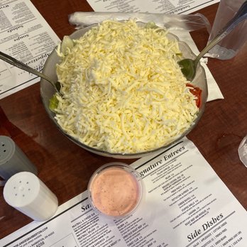 Angie's Italian Restaurant - Large Antipasto Salad and house dressing - Pizza Near Me - Barberton, Ohio