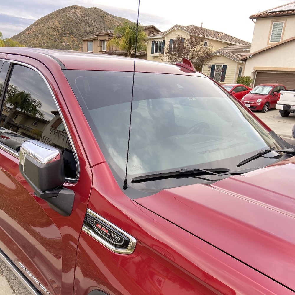 Ken's Mobile Window Tinting - Front window visor tint. - Car Window Tinting Near Me