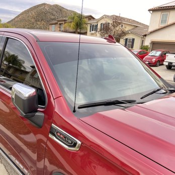 Ken's Mobile Window Tinting - Front window visor tint. - Car Window Tinting Near Me
