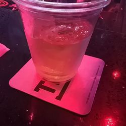 Whiskey on the rocks.