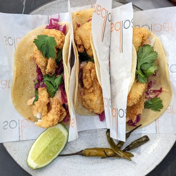 Solbar - Fish taco I wish the fish were bigger - New American Near Me - Calistoga, California Solbar - Fish taco I wish the fish were bigger - New American Near Me - Calistoga, California