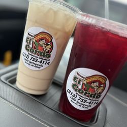 Tacos El Gordo - Aguas Frescas ( Horchata - Jamaica)
