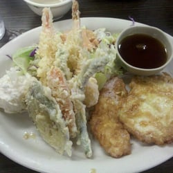 Kiku Ya - Mahi mahi/ shrimp tempura teishoku