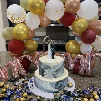 Alebrijes Bakery - Our cake with an old Halloween decoration I bought years ago as a topper - Bakeries Near Me - Rancho Cucamonga, California