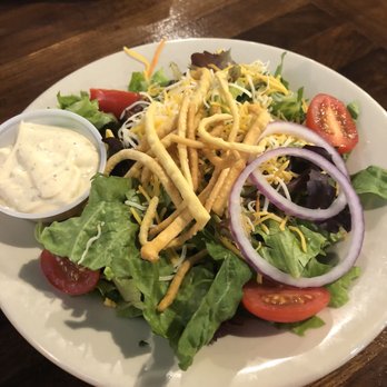 One Hot Mamas BBQ - House salad and zesty ranch dressing - Barbeque Near Me - Hilton Head Island, South Carolina One Hot Mamas BBQ - House salad and zesty ranch dressing - Barbeque Near Me - Hilton Head Island, South Carolina