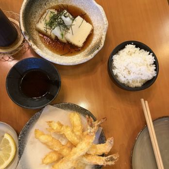 Kinzuu Izakaya - Agedashi tofu, shrimp tempura, and a cup of rice - Izakaya Near Me - Las Vegas, Nevada Kinzuu Izakaya - Agedashi tofu, shrimp tempura, and a cup of rice - Izakaya Near Me - Las Vegas, Nevada