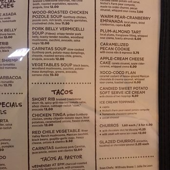 Xoco - Menu 3 - Mexican Near Me - Chicago, Illinois Xoco - Menu 3 - Mexican Near Me - Chicago, Illinois