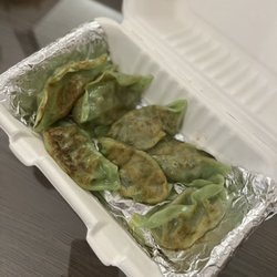 Hong Kong Kitchen Chinese Takeaway - Veg Gyoza, served with soy sauce