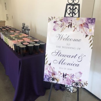 Details Beyond Design - Beautiful welcome sign with florals on the edges matching our wedding colors! - Party & Event Planning Near Me - Rancho Cucamonga, California