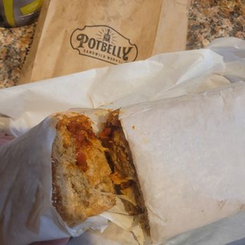 Potbelly - Meatball sub on wheat with provolone and Italian seasoning, size original. They come in 3 sizes!!! - Sandwiches Near Me - Houston, Texas Potbelly - Meatball sub on wheat with provolone and Italian seasoning, size original. They come in 3 sizes!!! - Sandwiches Near Me - Houston, Texas