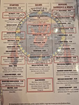 Menu photo 1 Native Brews Tap & Grill Cherokee, NC Menu photo 1 Native Brews Tap & Grill Cherokee, NC