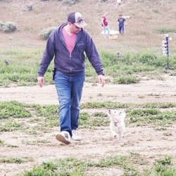 Utah County Dog Training Club - Lola and I practicing some off leash reliability on our last trip to the mountains.