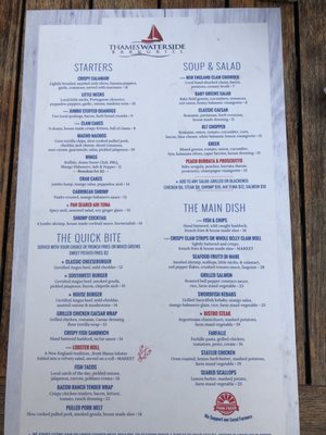Menu photo 3 Thames Waterside Bar & Grill Bristol, RI Menu photo 3 Thames Waterside Bar & Grill Bristol, RI