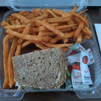 Etai's Bakery Cafe 29th Ave - 10.15.2010 - Half of a turkey avocado sandwich and sweet potato fries to go! - Breakfast & Brunch Near Me - Denver, Colorado