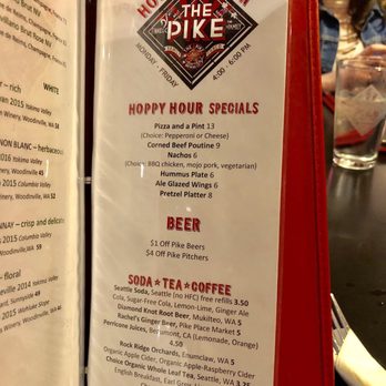 Pike Brewing Company - Happy hour menu (January 2019) - Brewpubs Near Me - Seattle, Washington Pike Brewing Company - Happy hour menu (January 2019) - Brewpubs Near Me - Seattle, Washington