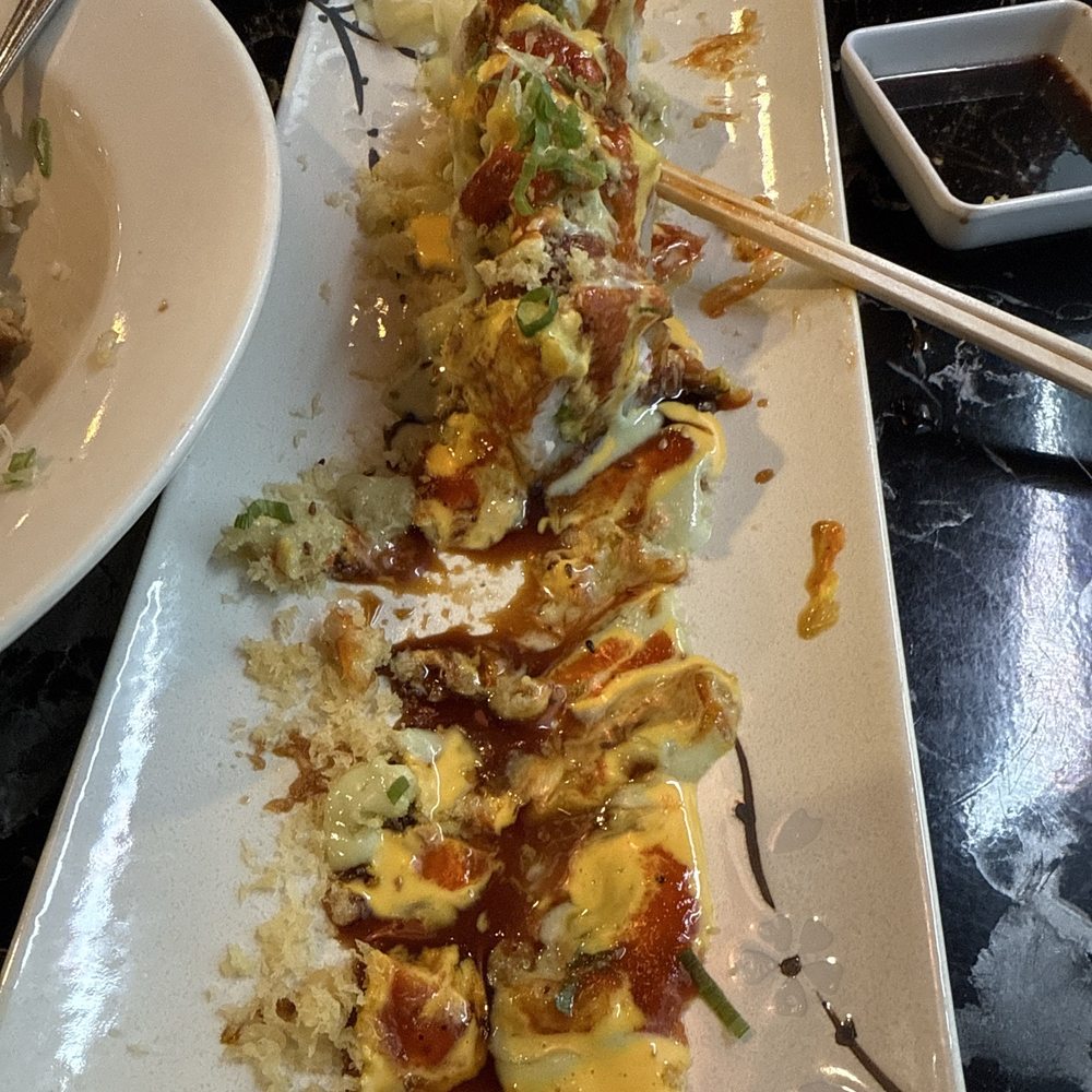 Good food but a lot of sauce: couldn't really taste the fish at all. Good food but a lot of sauce: couldn't really taste the fish at all.
