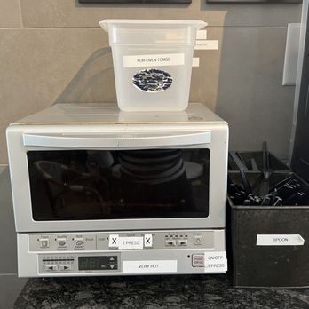 Confections - Toaster oven for customers to use - Coffee & Tea Near Me - Suwanee, Georgia