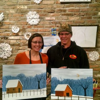 Muse Paintbar - This was his first Muse event, not bad, eh? - Party & Event Planning Near Me - Foxborough, Massachusetts